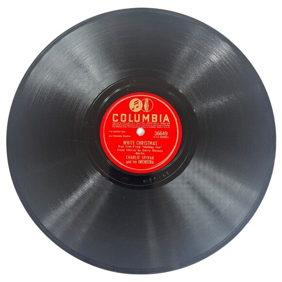 Charlie Spivak White Christmas 10in 78 RPM Columbia 36649 - Picture 1 of 4